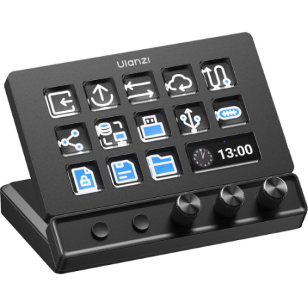 Ulanzi Creative Deck D200X (A045) - wielofunkcyjna, programowalna konsola All-in-One typu stream deck i stacja dokująca/hub 8w1